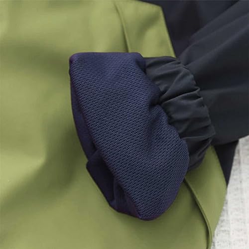 sfdgfhyf Kids Autumn Winter Outwear Boys' Spliced Hardshell Zipper Breathable Outdoor Children's Coat For 3 To 9 Years3