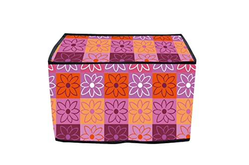 Image of Printer Cover for HP 1005 Printer with Zipper for Dust Protection (Purple Flower)