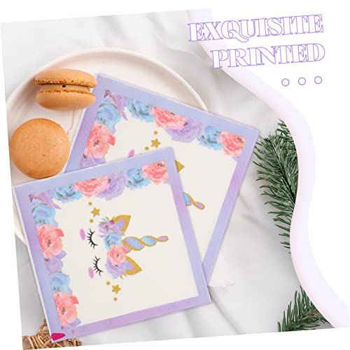 STOBOK 160 Folhas De Guardanapo De Papel Suprimentos Para Festas Infantis Decoração Do Bebê Guardana