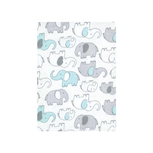 Image of Hudson Baby Unisex Baby Cotton Flannel Burp Cloths Bundle, Neutral New Elephant, One Size