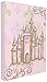 Stupell Industries The Kids Room by Stupell Castle with Fleur de Lis on Pink Background Canvas Wall Art, 16 x 20, Design by Artist Reesa Qualia