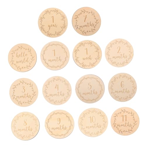 IDEANATEGRATE Dischi in Legno Beige per Commemorative Set 14 per