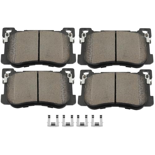 Image of SCITOO D1799 Front Ceramic Brake Pads Sets w /Hardware Replacement For Genesis For G80 2017-2020,For Hyundai For Genesis 2014-2016,For Kia For K900 2015-2017