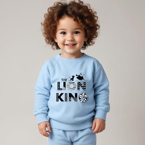 Image of Minicult Kids Cotton Co-ords Full Sleeve Sweatshirt and Pant Set with Character Print