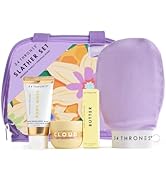 54 Thrones 4-Piece Bodycare Set, Clear Makeup Bag, Tsa Approved Toiletry Bag, Butter Cream Body W...