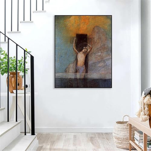 Impression sur toile Odilon Redon Christ en croix pour décoration chambre - 5
