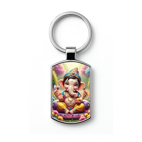 Image of Premium Printed Metal Keychain for Men & Women | High-Definition Artwork Print | Durable Key Ring for Car, Bike, Home & Office Keys | Stylish Decorative Key Holder Gift
