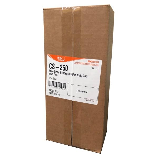 (24) Pack of CS-250 Sta-Clean Condensate Drain Treatment, Treats 3 to 5 Ton Units