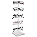 MOOCA 2 Pcs Set Premium Acrylic Sunglass Organizer, Glasses Holder, Sunglass Holder, Glasses Stand, Eye Glass Holder, 5 Frames for Each
