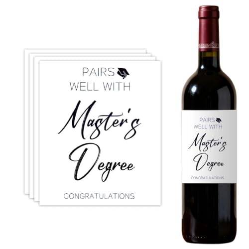 Etiqueta de vino de maestría para celebrar con orgullo a tu hijo