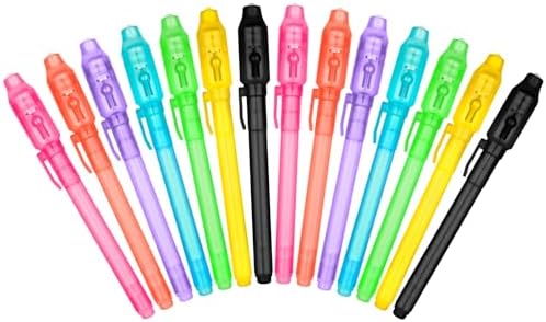 OFFCUP UV Stift,14Stück Zauberstift Kinder, Unsichtbarer Stift mit UV Lampe | Spy Pen Kinder Geheimstift zum Schreiben Geheimer Nachrichten Unsichtbar Schreiben Kindergeburtstag Ga