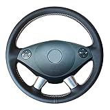 Material: cuero, suave, transpirable, absorbente de sudor y evita que el volante se resbale.