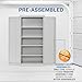 Sandusky Lee CA41361872-05 Classic Garage Storage Cabinet, Steel Utility Cabinet with Adjustable Shelves, 72