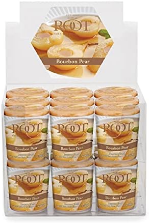 Root Candles Scented Votive Candles Beeswax Blend Premium Handcrafted 20-Hour Votives, 18-Count, Bourbon Pear