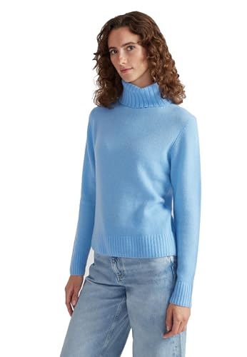 Image of Style & Republic Women's 100% Cashmere Turtleneck Sweater, Regular Fit, Premium Knit Jumper for Autumn, Winter and Spring