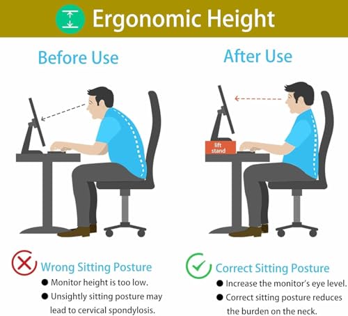 Support d'angle en bois pour écran d'ordinateur à 2 niveaux pour optimiser le bureau