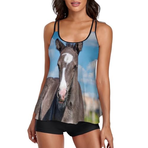 Robe de plage et tankini cheval femme pour vos journées ensoleillées et baignades