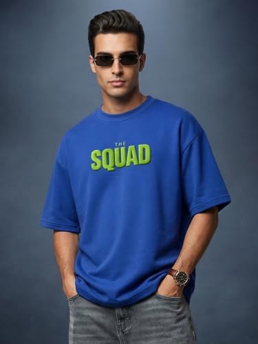 Image of Veirdo Oversized Baggy Fit Drop Shoulder Graphic Printed Design Half Sleeve T-Shirt for Men (Available Sizes: S to 2XL)