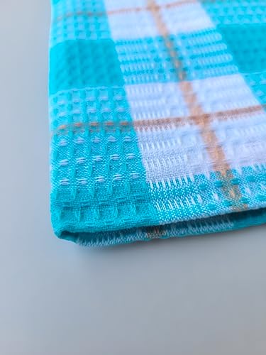 Image of Cotton Checkered Towel for Bath Large Size 75 X 150 Cm|Waffle Towels for Woman|Toliya Men|Checkered Thorthu|Thin Tauliya for Travel,Beach,Gym,Pool|Towel Set of 2