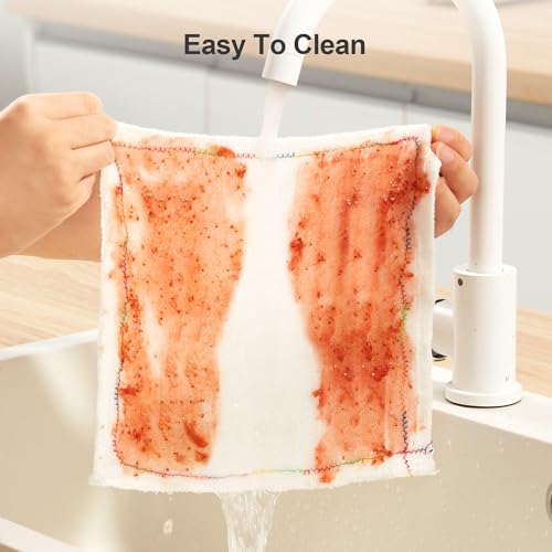 Image of JOYMOOP Microfiber Cleaning Cloth, 20 Piece Set, Medium, White