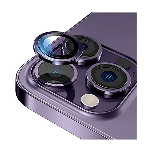 3x Pelicula Câmera Para iPhone 14 Pro / 14 Pro Max - Beleza Charme e Proteção (Roxo-profundo)