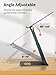 tounee Laptop Stand for Desk Adjustable Height, Telescopic Computer Stand with Pull Out Design Ergonomic Laptop Riser Fits All Laptops 10-17