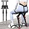 Wearable Chair Invisible Seat, Wearable Adjustable Chair Invisible Magic Seats Ergonomics Lightweight Seat Exoskeleton Human,5 Gear Heights Adjustable,Bear Up To 150kg ,for Barbers,Chefs Outdoor(Black