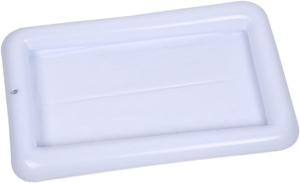 Hemoton Inflatable Serving Bar,Pool Party Ice Food Serving Tray,Ice Cooler Beverage Serving Bar,Food Drink Holder, Buffet for Luau Pool Beach Picnic Camping Hawaiian Party Supplies