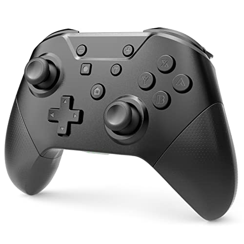 Get Discount Offer YCCTEAM Wireless Pro Controller Compatible with Switch/Switch OLED, Remote Gamepad with Adjustable Dual Vibration &Turbo, Gryo Axis, Joystick Controller Newest Version Support X-Input Mode