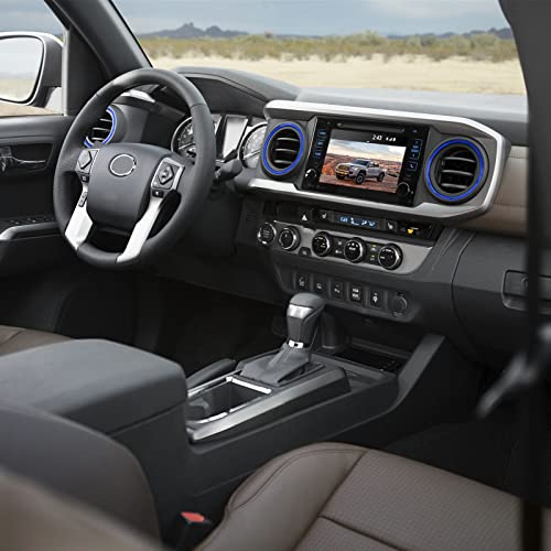 Image of JDMCAR AC Vent Trim Aluminum Alloy Ring 4PCS for 2016-2022 Toyota Tacoma