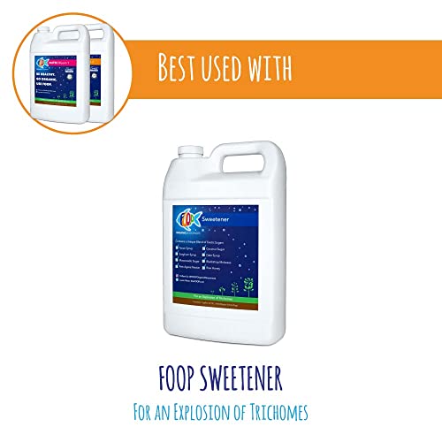 Foop Nutes Bloom Gallon Pair: Organic Plant Nutrients For Tight Bud Stacking And An Explosion Of Trichomes | Contains Two 1G Bottles #TOP2