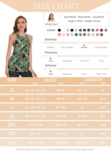 Image of Women Halter Tank Top with Built in Bra Flowy Sleevless Padded Camisole Loose Fit Summer Shirt Top S-3XL