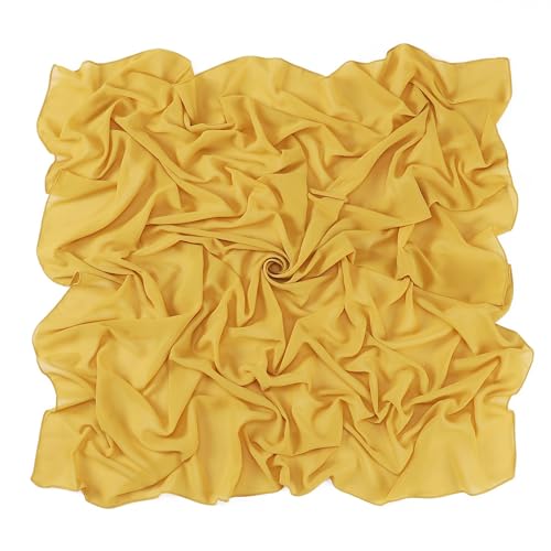 43 Inch Malaysia Pearl Chiffon Square Scarf for Women Muslim Islamic Hijab Scarves Shawl Head Wrap Turban Bandana 5