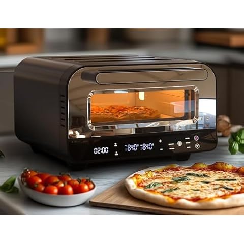 Rebongki 450℃ Electric Pizza Oven with Presets Cover