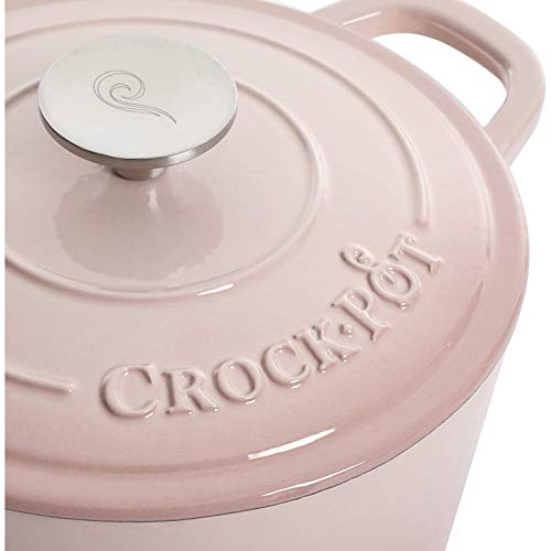 Image of Crock-Pot Artisan Round Enameled Cast Iron Dutch Oven, 5-Quart, Pistachio Green