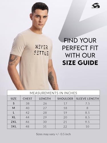 T-shirt en coton Never Settle ADRO premium avec finitions soignées - 6