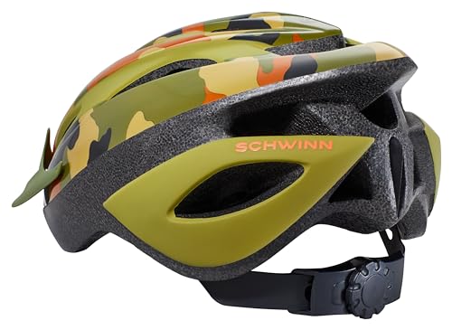 Image of Schwinn Thrasher Helmet for Kids, Size 55-58 cm for Kids 8-14, Lightweight Microshell, Adjustable Dial & Straps, Interior Padding, Air Vents, Visor, Helmet for Boys and Girls