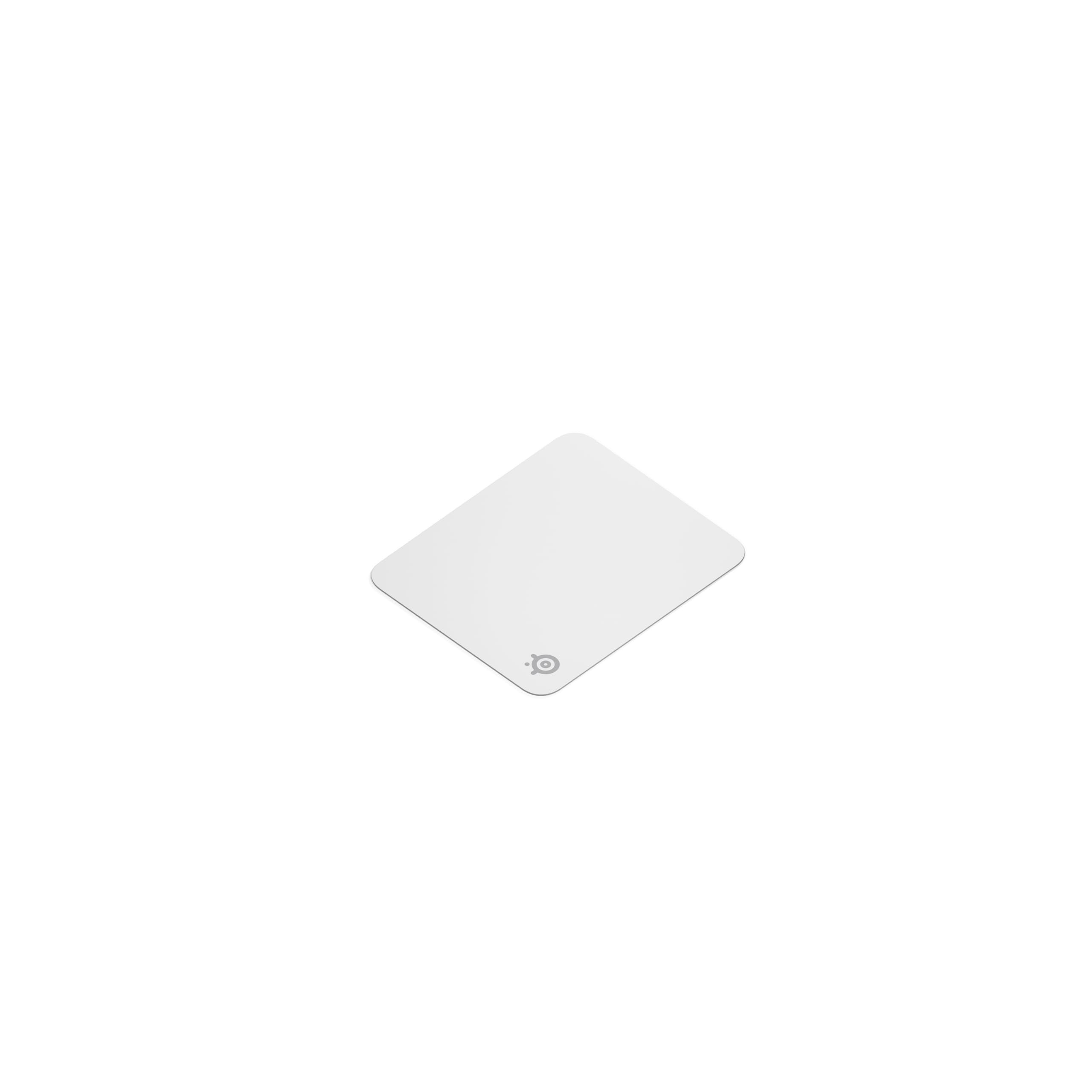 SteelSeries QcK, gamingowa podkładka, średnia - Biała - Antypoślizgowa silikonowa podstawa - Topowe śledzenie, stabilność - opt. dla czujników gamingowych - 320x270 mm - FPS, MOBA, RTS, MMO