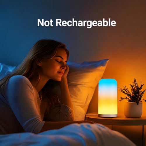 Image of XERGY USB Powered RGB Smart Wi-Fi /Bluetooth /Touch Control Night Table Lamp | Dream Color Light | Dimmable | Multicolor | Music Sync | Works With Alexa & Google Home | Timer - for Bedroom & Living Room