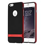 iPhone 6S Plus(5.5 inch) Case, ROCK(TM) [Royce Series] Dual Layer Ultra Thin & Slim Case foriPhone 6S Plus (2015) &iPhone 6 Plus (2014) (5.5inch) [Red]