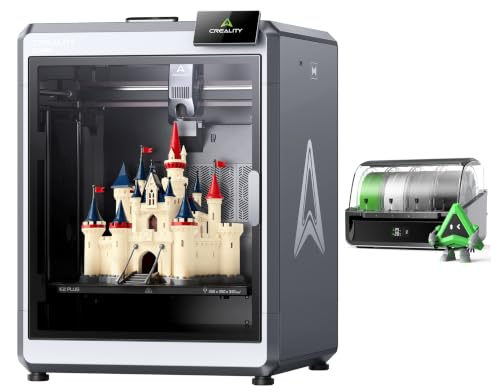 Image of Creality K2 Plus 3D Printer, Bundle with Creality CFS, 600mm /s Max High-Speed Printing, Dual AI Camera, Fully Assembled Auto Leveling, 350x350x350mm Large Print Volume, for Pros & Hobbyists