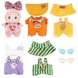 【5 tenues uniques】Transformez votre poupée de 17 cm avec ce lot de 5 tenues différentes, chacune avec un design unique pour s'adapter à chaque occasion et style