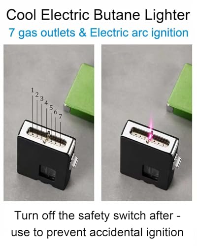 Encendedor eléctrico recargable de llama suave vintage miniatura 4