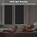 rabbitgoo Total Blackout Window Film, Light Blocking Window Coverings Static Cling Room Darkening Film for Privacy Non-Adhesive Frosted Glass Cover for Day Sleep (Matte Black, 17.7