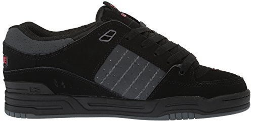 Image of Globe Men's Fusion Shoe, Black /Dark Shadow /Red, 5 M US