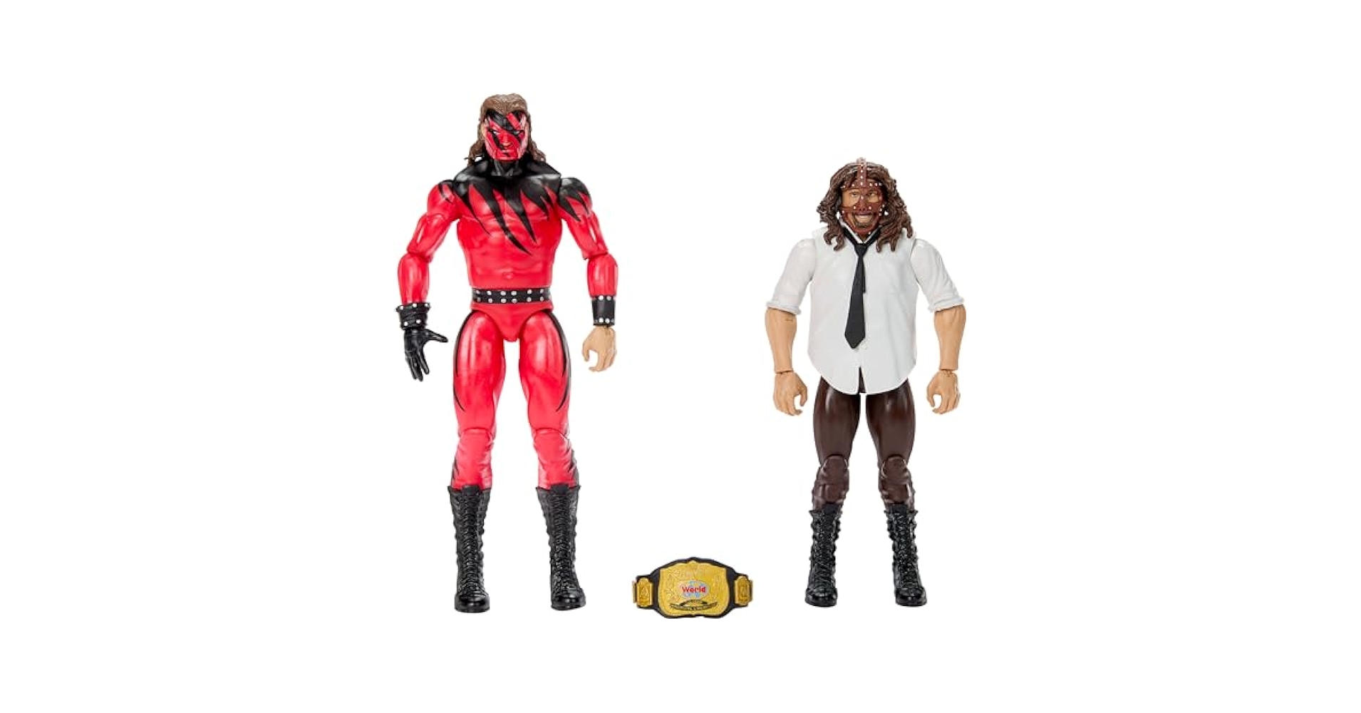 WWEクラシックスーパースター　アンダーテイカーVSマンカインド　2体セット Mankind & Terry Funk dual signed WWE Jakks Classic