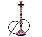 comprar pipa japonesa  Japona Hookah Shuriken RedBlack - Pipa de agua de manganeso
