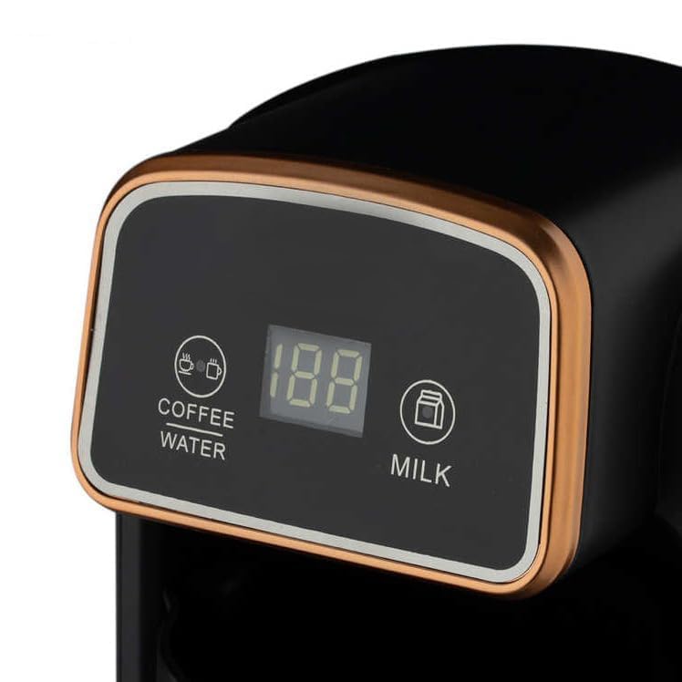 Image of Automatic Turkish Coffee Maker Machine, 1 to 4 Cups, Cordless Electric Coffee Pot, Electric Turkish Coffee Maker, 360 ML, Black /Gold (Black Gold 1)