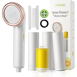 Filtro Suavizador Miniwell Cabezal De Ducha Con Filtro De Vitamina C Con Filtros De Repuesto Filtro Antical - Cabezal De Ducha Con Filtro - Suavizador De Filtro De Agua De Ducha Dura Para Piel Seca Y Caída