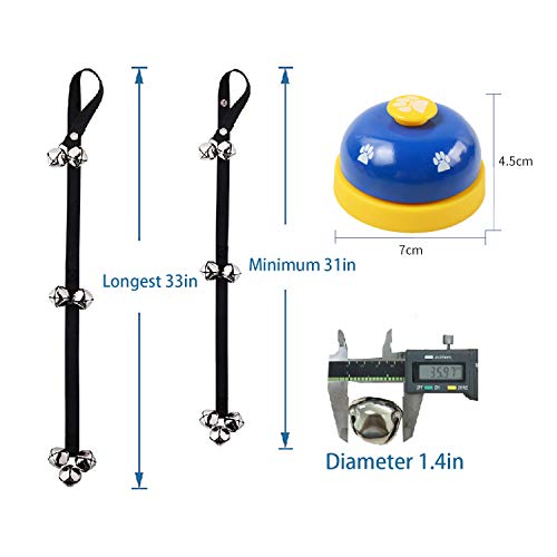 NEPAK 4 Pack Dog Bells for Potty Training + Pet Training Bells,Adjustable Door Bell,for Communication Device and Potty Training Easily - Image 3